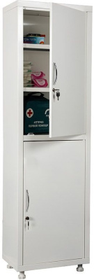 Шкаф медицинский металлический Hilfe МД 1 1650/SS